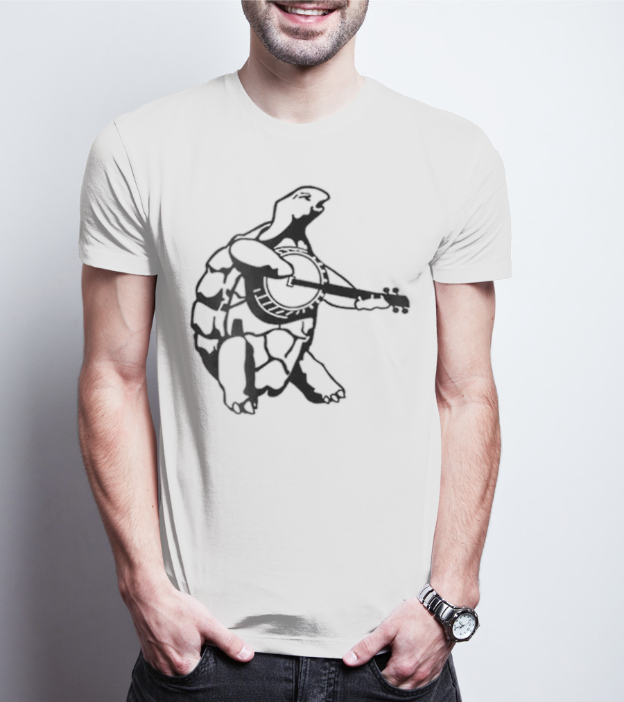 Terrapin Station Turtle Playing Banjo T-Shirt