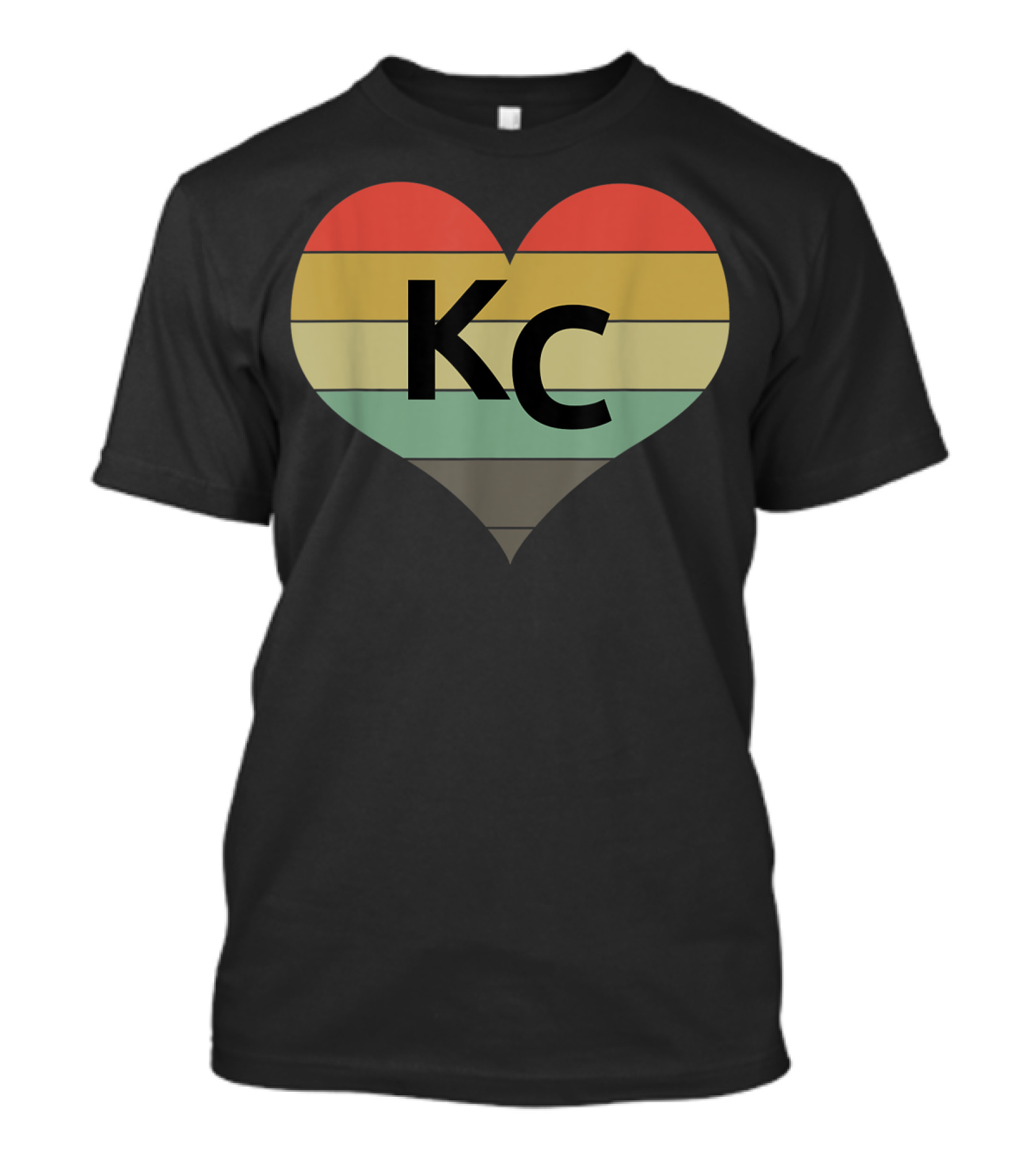 Kansas City Vintage Heart Love KC Men T-Shirt