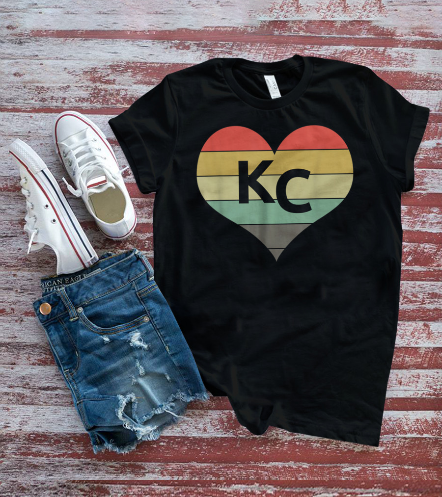 Kansas City Vintage Heart Love KC Men T-Shirt