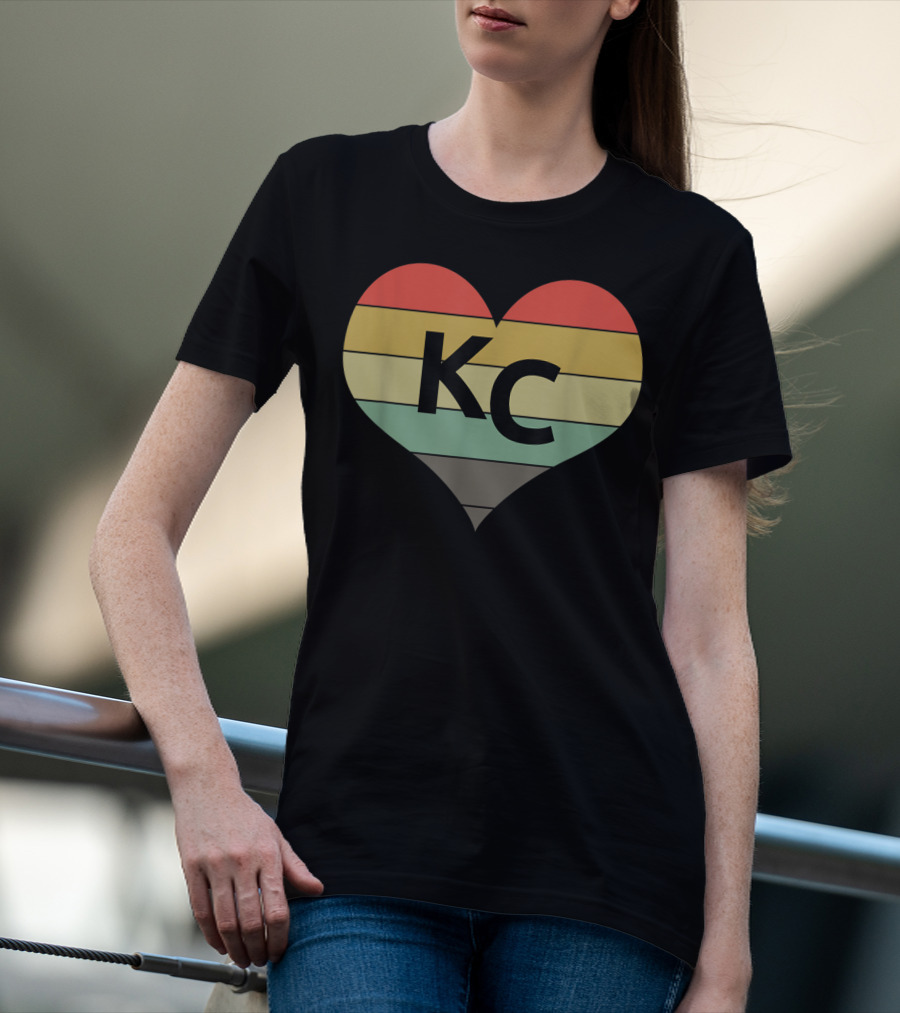 Kansas City Vintage Heart Love KC Men T-Shirt