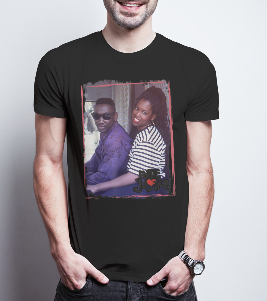 Poetic Justice Photograph With Iesha And Chicago Sitting Together T-Shirt