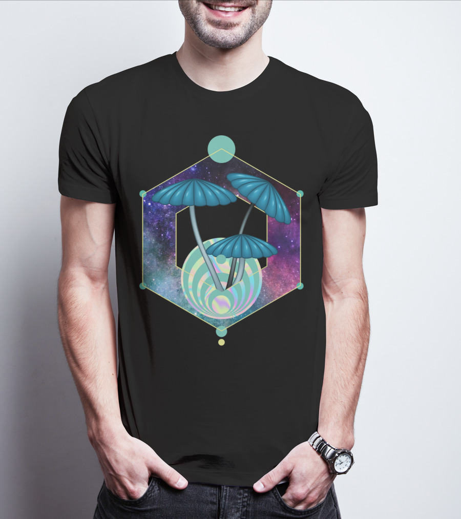 Bass Head Nectar Galaxy Mushroom Trip Dubstep T-Shirt