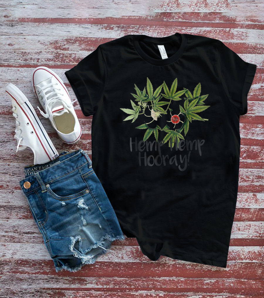 Hemp Hemp Hooray Marijuana Cannabis CBD Leaf T-Shirt