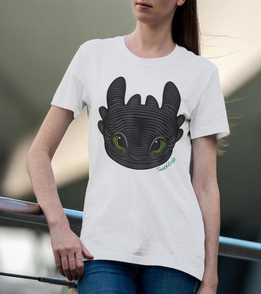 How To Train Your Dragon 3 Hidden World Toothless Green Eyes T-Shirt