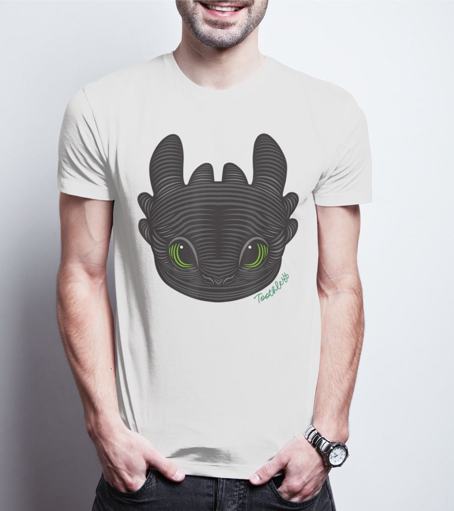 How To Train Your Dragon 3 Hidden World Toothless Green Eyes T-Shirt