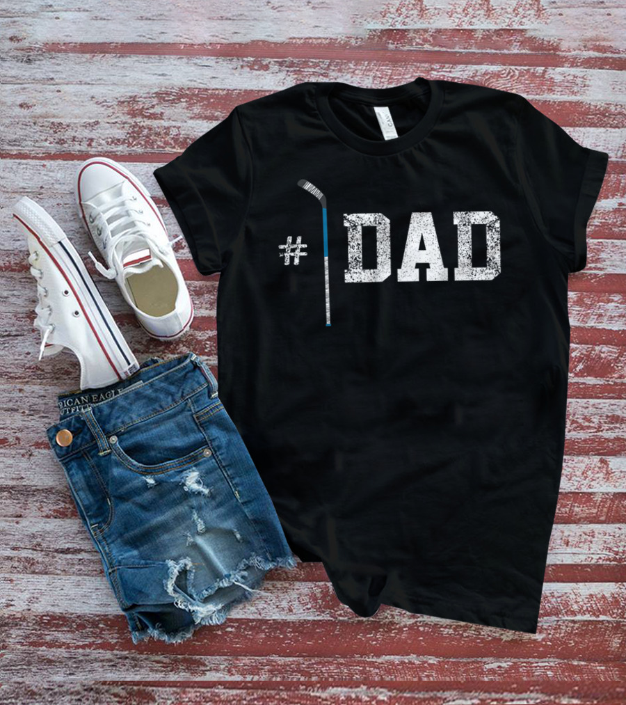 1 Dad Hockey Father's Day T-Shirt