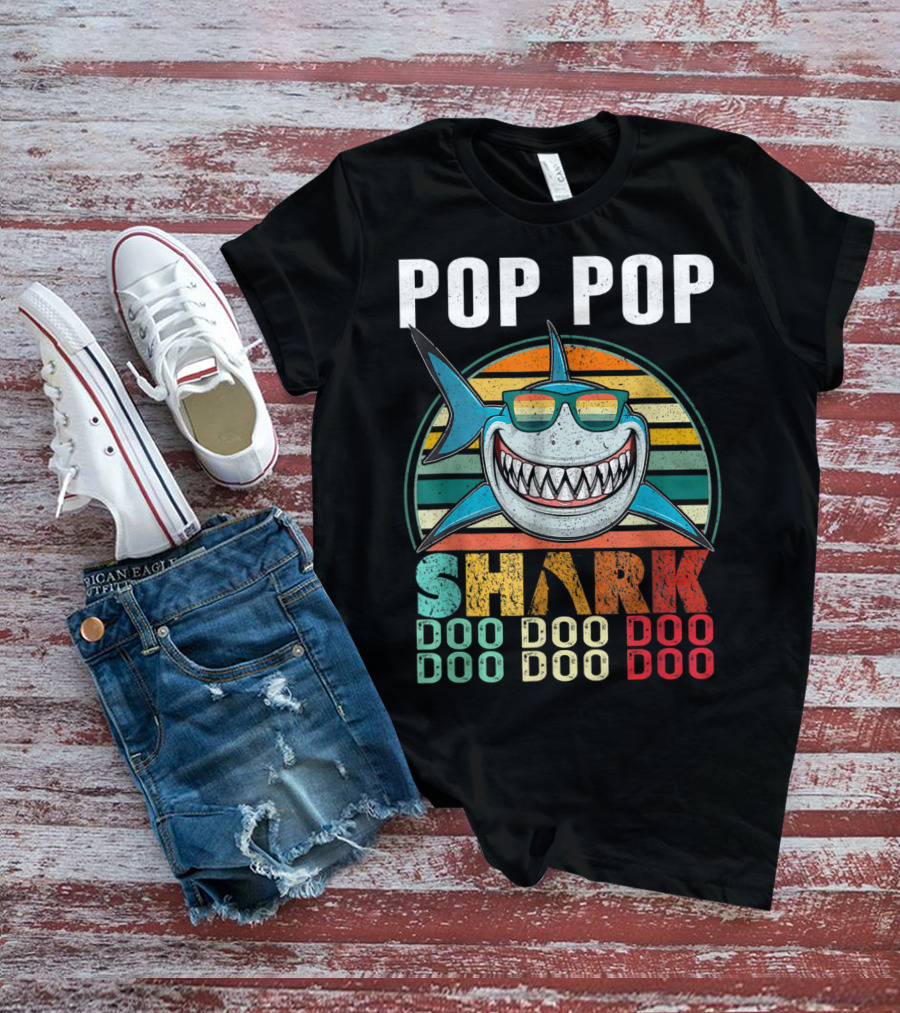 Pop Pop Shark Doo Doo Doo Doo T-Shirt