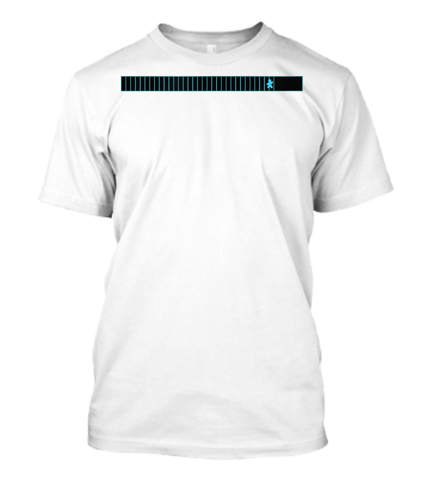 Pac-Man Running Marathon Pixel Human Progress Bar T-Shirt