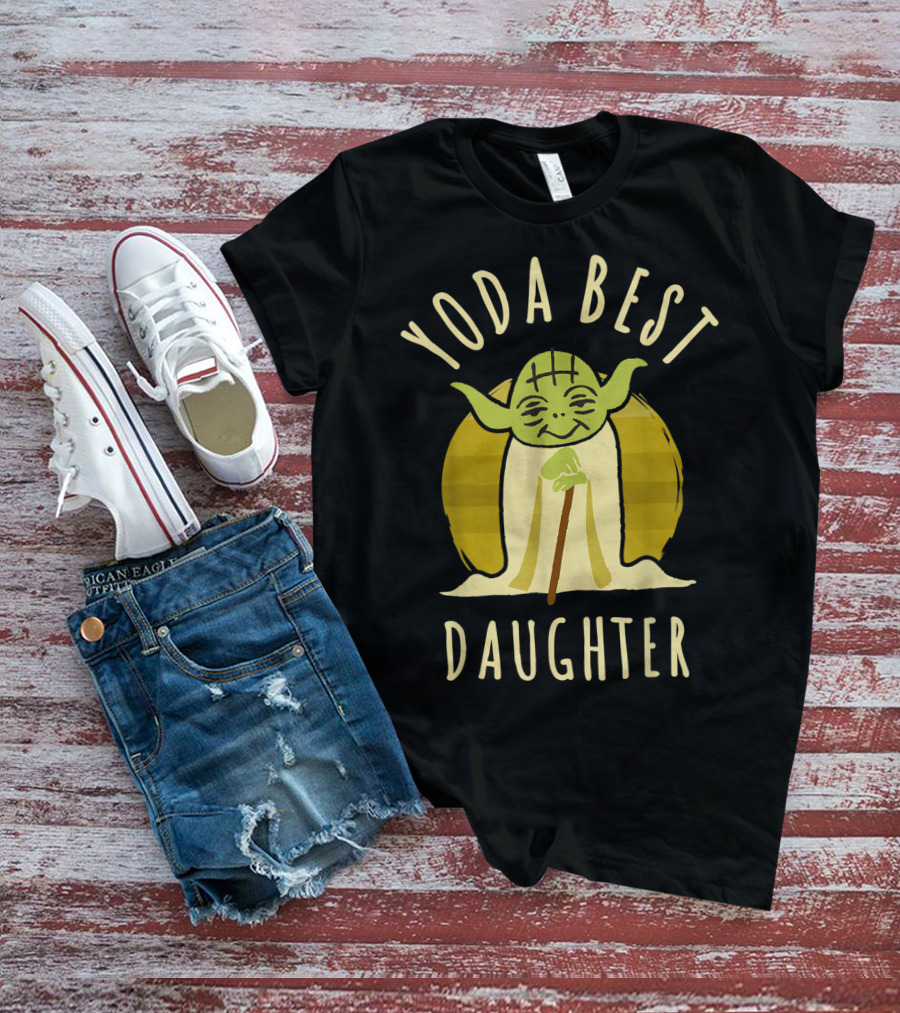 Yoda Best Daughter Cartoon Yoda Star Wars T-Shirt