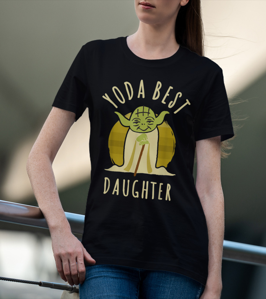 Yoda Best Daughter Cartoon Yoda Star Wars T-Shirt