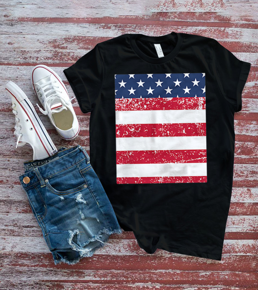 USA Pocket American Flag T-Shirt