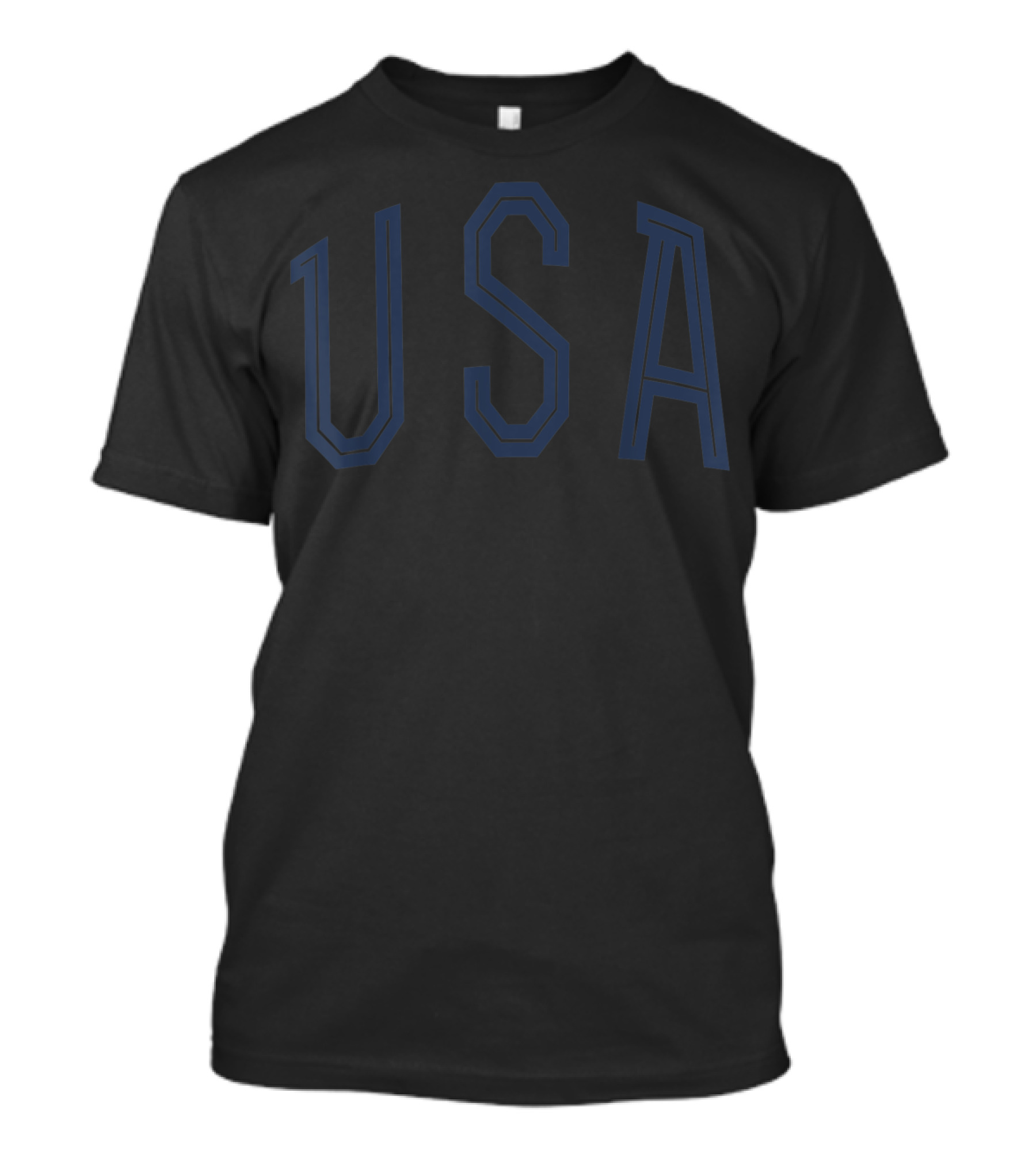 USA Bold Block Lettering T-Shirt