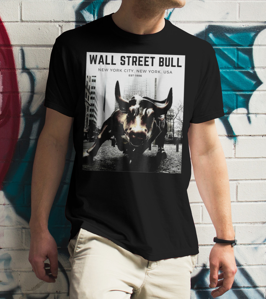 Wall Street Bull New York City EST-1986 T-Shirt