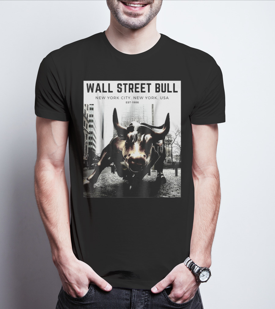 Wall Street Bull New York City EST-1986 T-Shirt