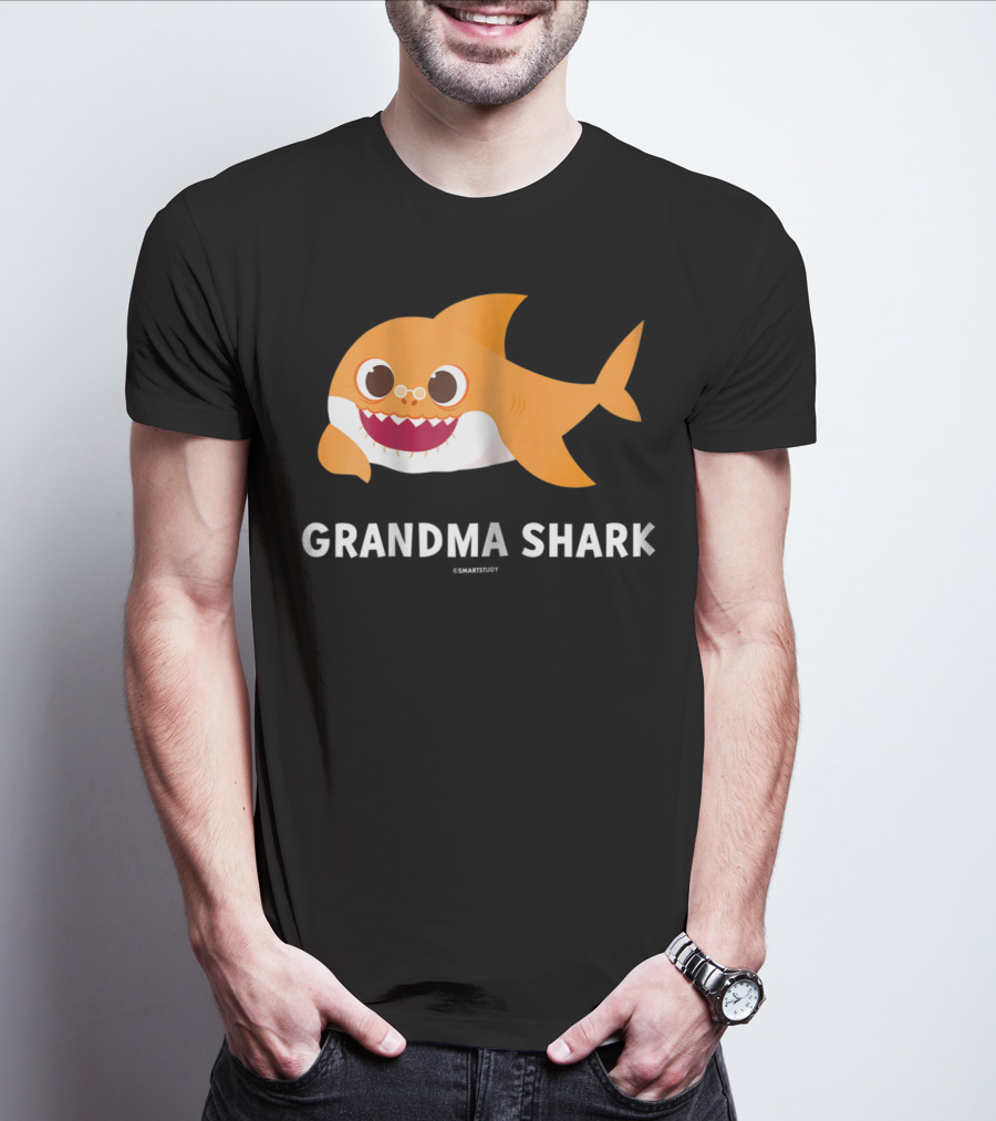 Grandma Shark Pinkfong SmartStudy Official Merchandise T-Shirt
