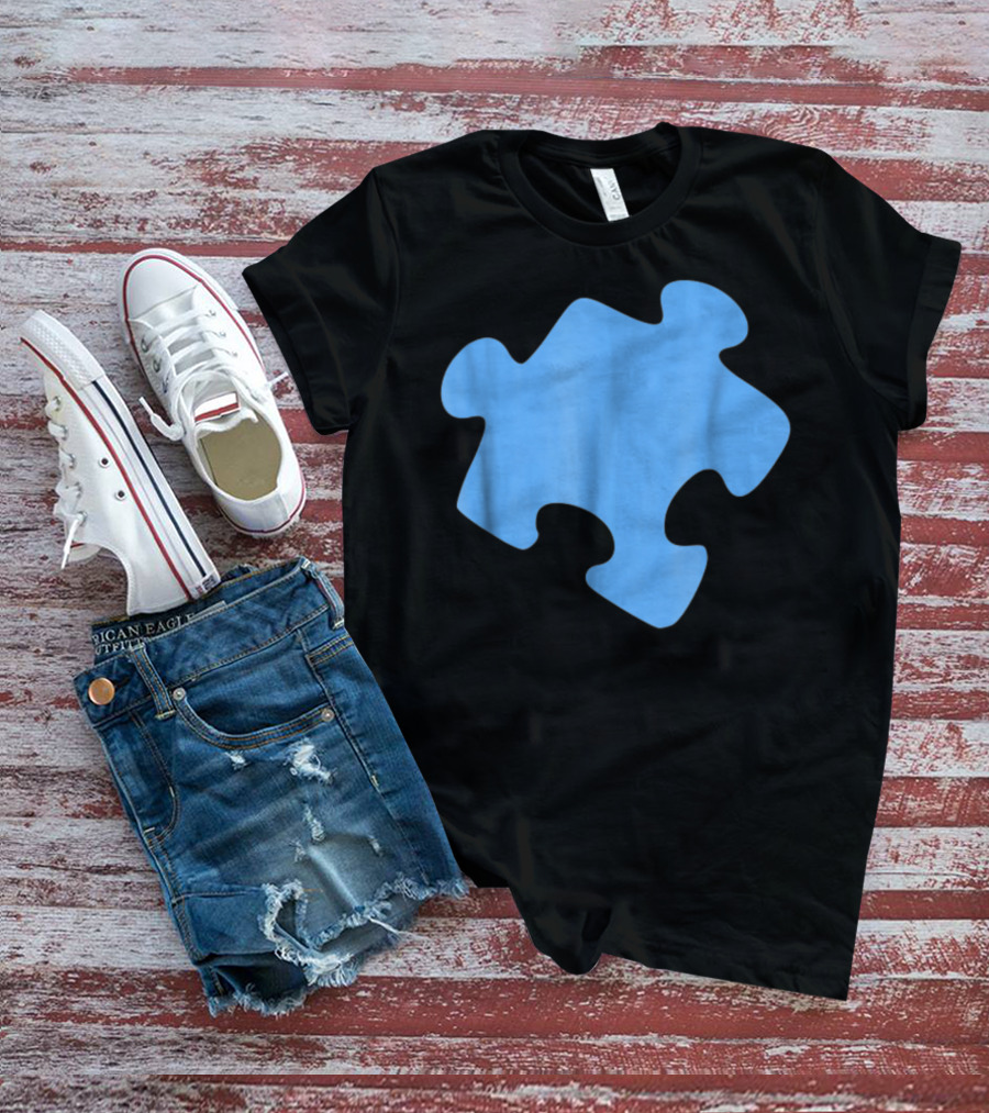 Blue Jigsaw Puzzle Piece T-Shirt