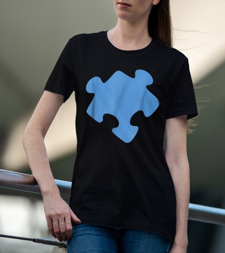 Blue Jigsaw Puzzle Piece T-Shirt