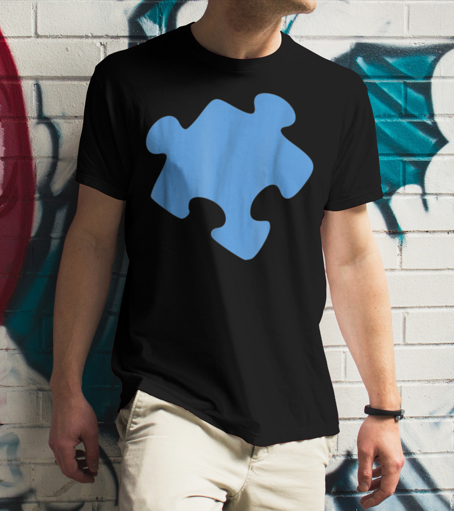 Blue Jigsaw Puzzle Piece T-Shirt
