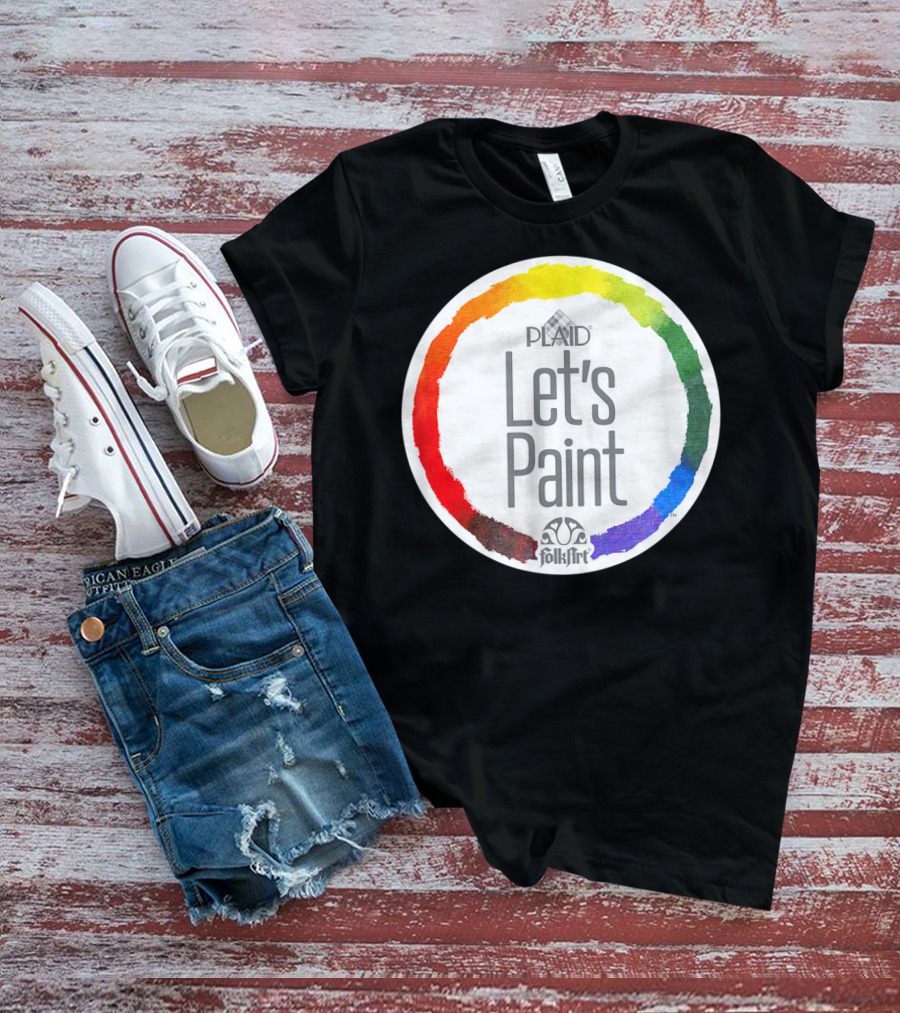 Plaid FolkArt Let's Paint Color Wheel T-Shirt