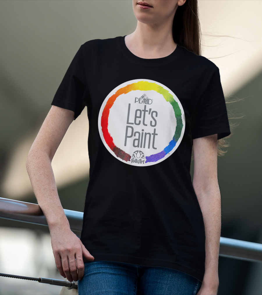 Plaid FolkArt Let's Paint Color Wheel T-Shirt