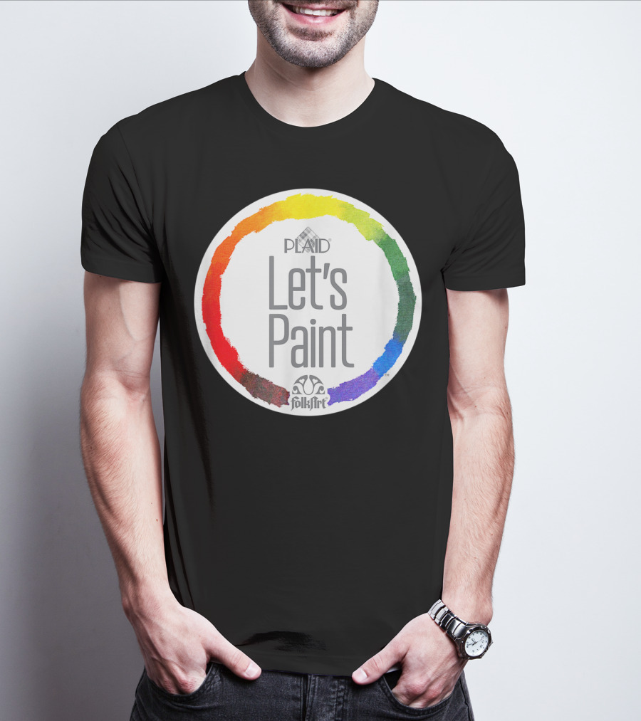 Plaid FolkArt Let's Paint Color Wheel T-Shirt