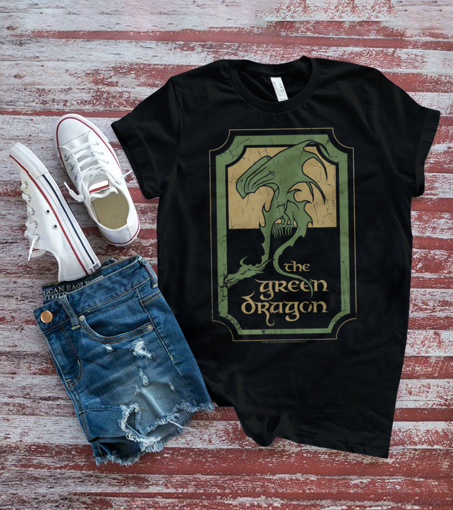 The Green Dragon Tavern Lord Of The Rings Fantasy T-Shirt