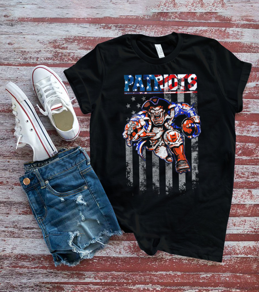 Patriotic American Football Fans New England Patriots T-Shirt