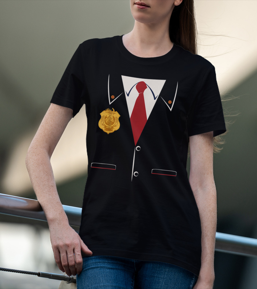 Odd Squad Agent Suit Badge And Tie T-Shirt