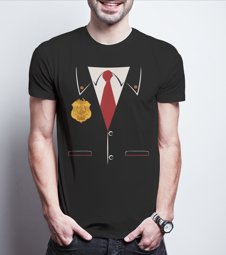 Odd Squad Agent Suit Badge And Tie T-Shirt