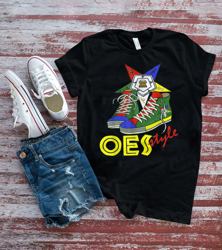 OES Style Order Of The Eastern Star Sistar Sneakers T-Shirt