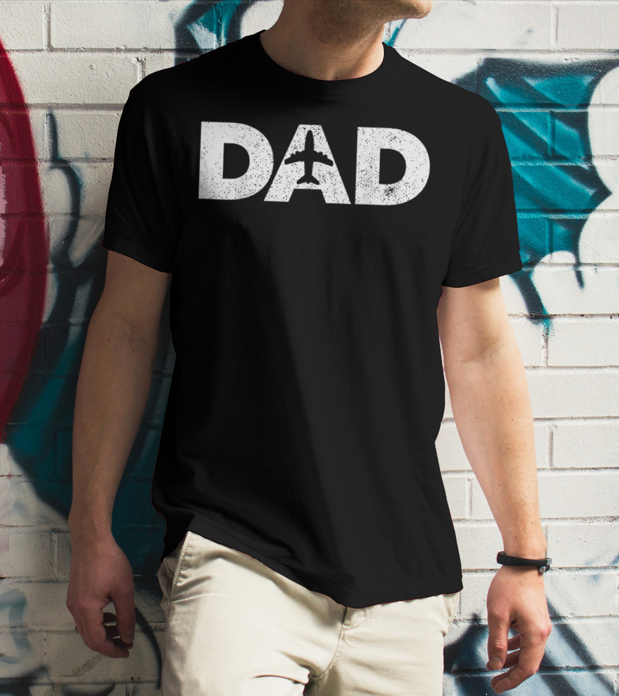 Dad Airplane Pilot Father's Day Aviat T-Shirt