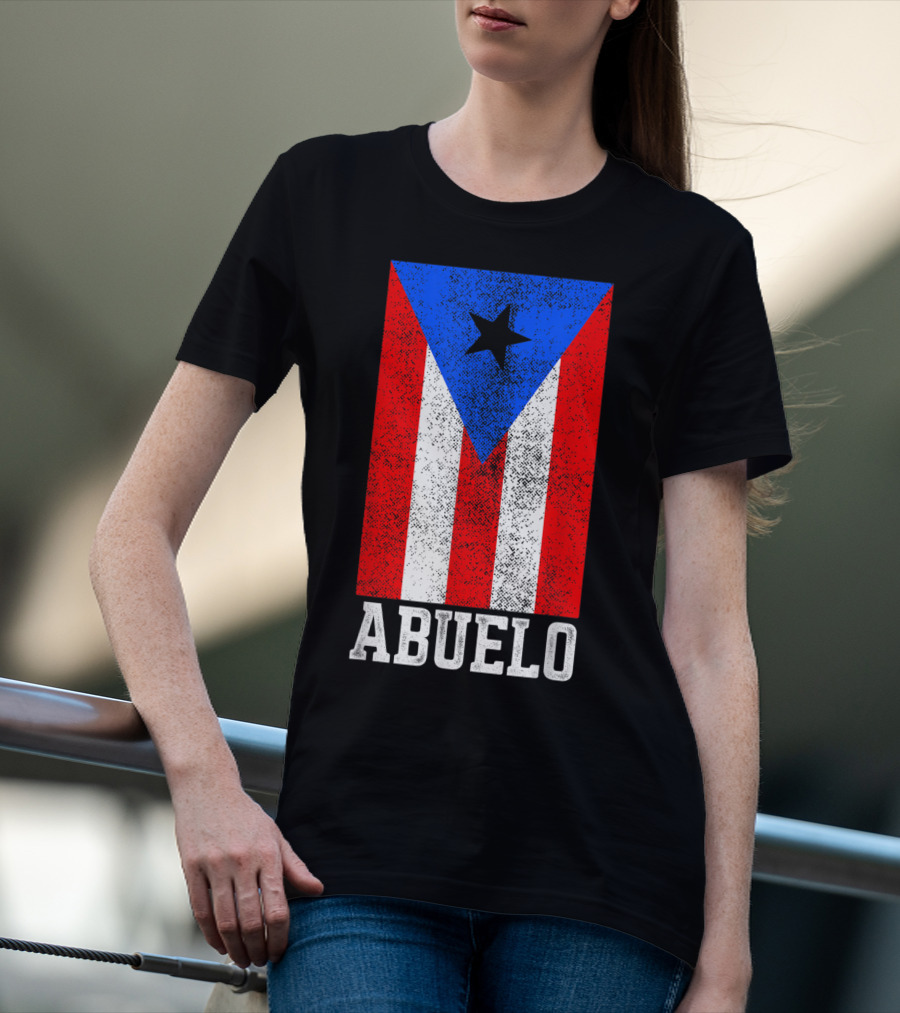 Puerto Rico Flag Abuelo T-Shirt