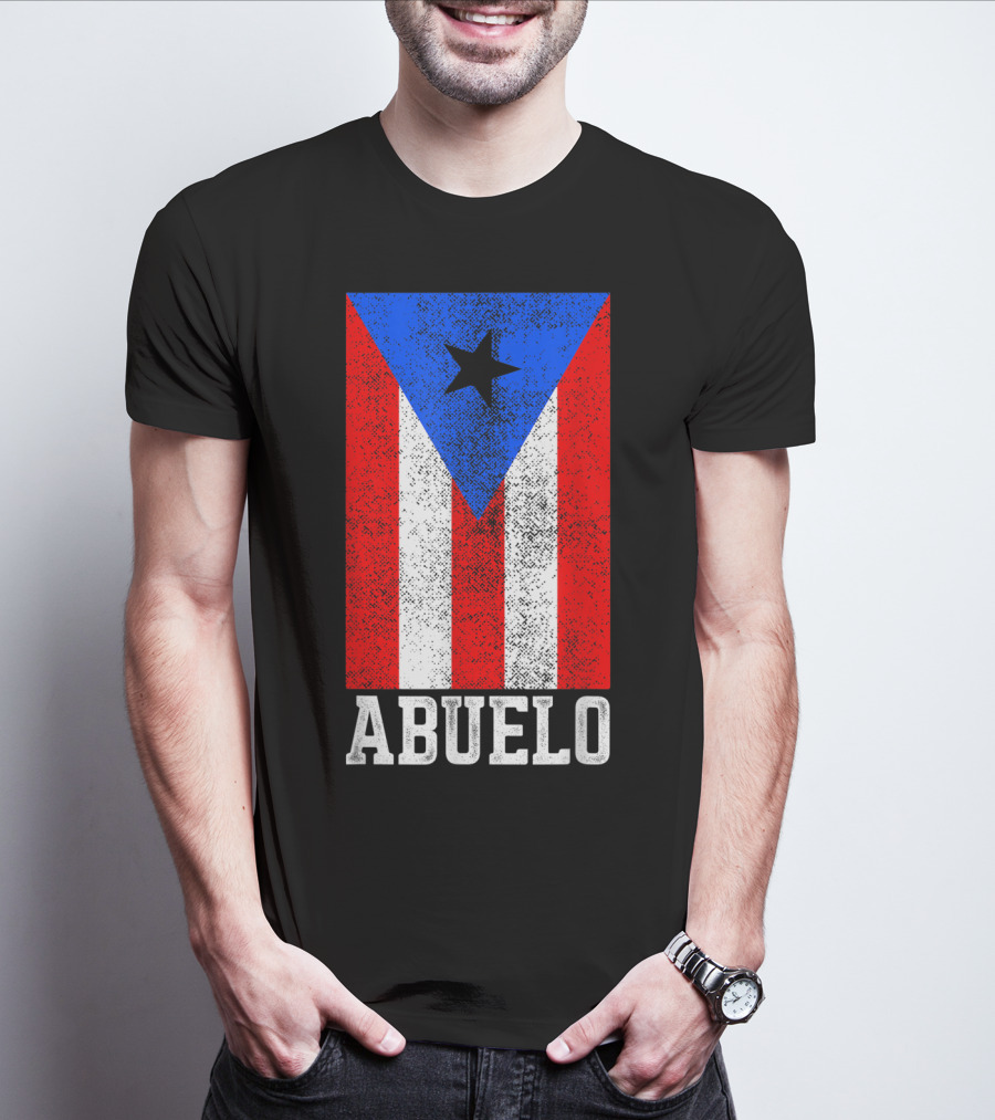 Puerto Rico Flag Abuelo T-Shirt