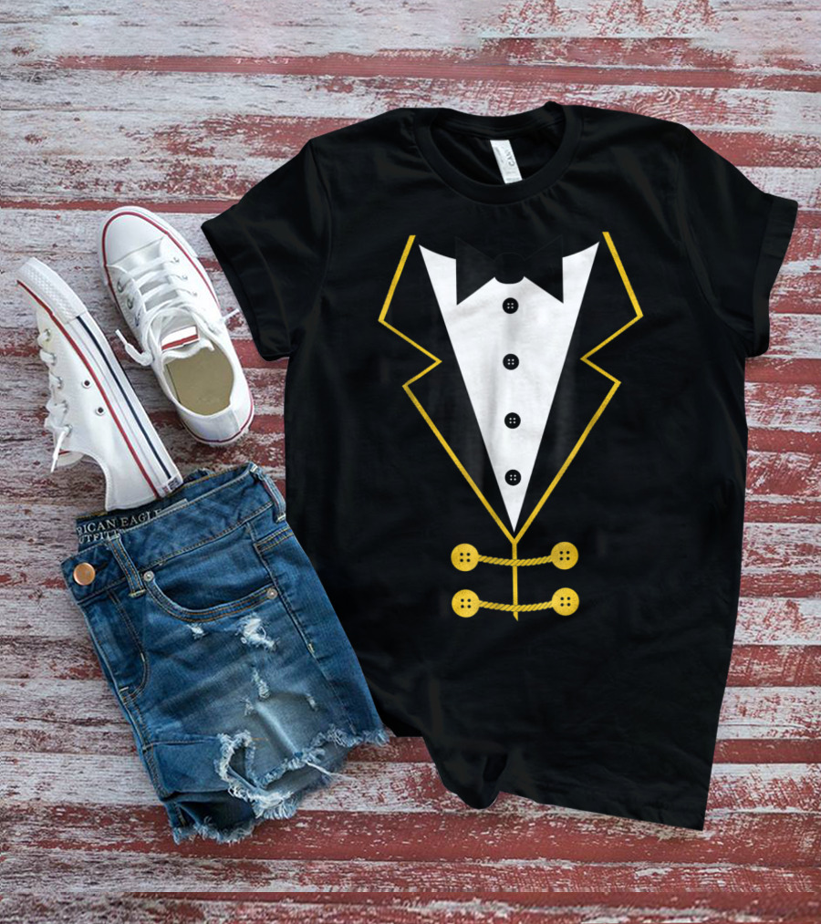 Ringmaster Circus Tuxedo Costume Black Tie Event T-Shirt