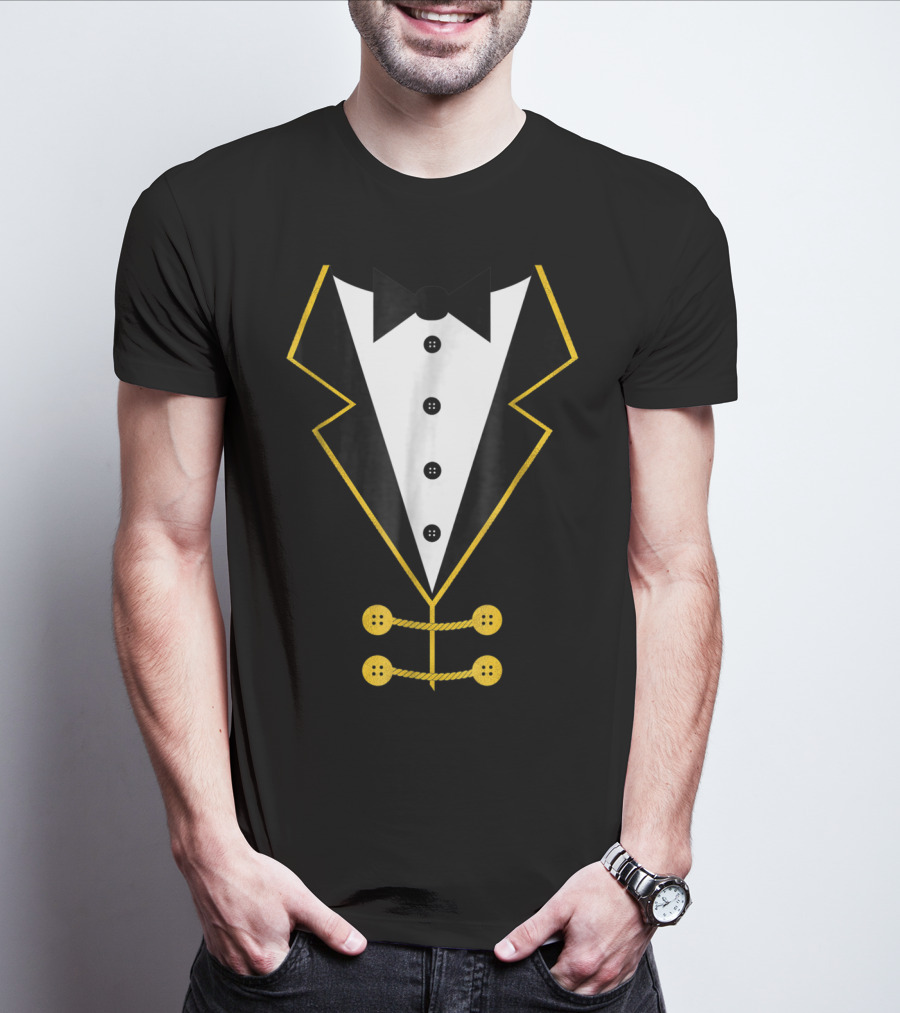 Ringmaster Circus Tuxedo Costume Black Tie Event T-Shirt