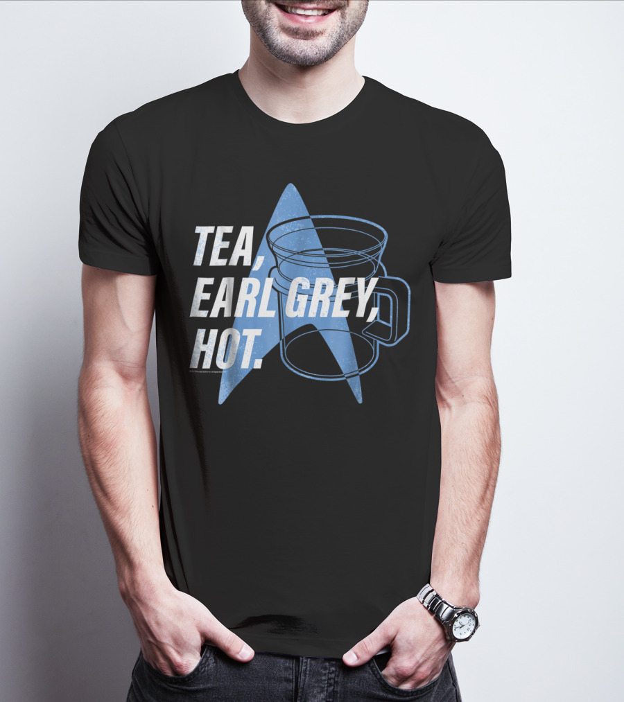 Star Trek Next Generation Tea Earl Grey Hot Vintage Logo Mug T-Shirt