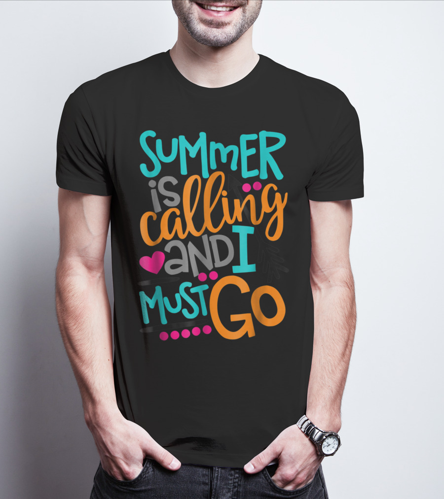 Summer Is Calling And I Must Go Heart Arrow T-Shirt