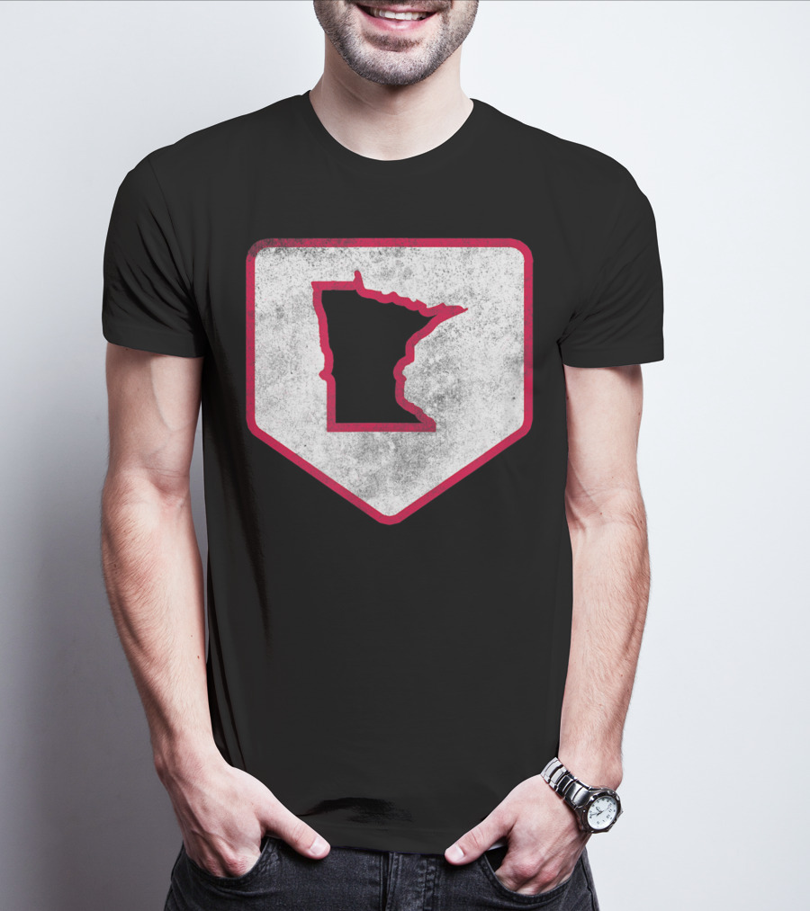 Vintage Minnesota Baseball Home Plate MPLS STP T-Shirt