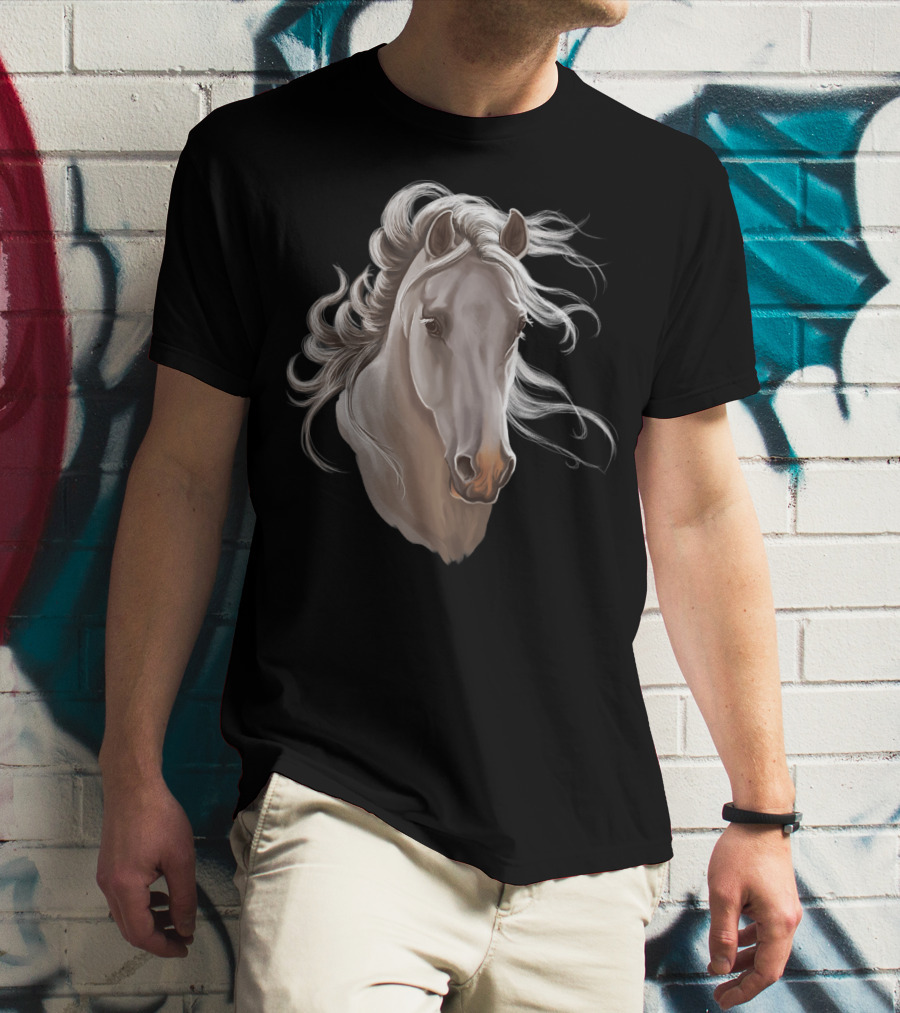 Adorable Horses Artwork With Majestic Horse T-Shirt