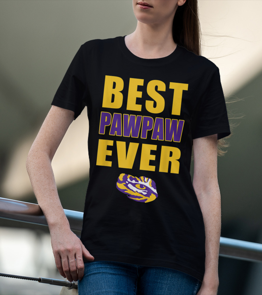 Best Pawpaw Ever LSU Tigers Fan T-Shirt