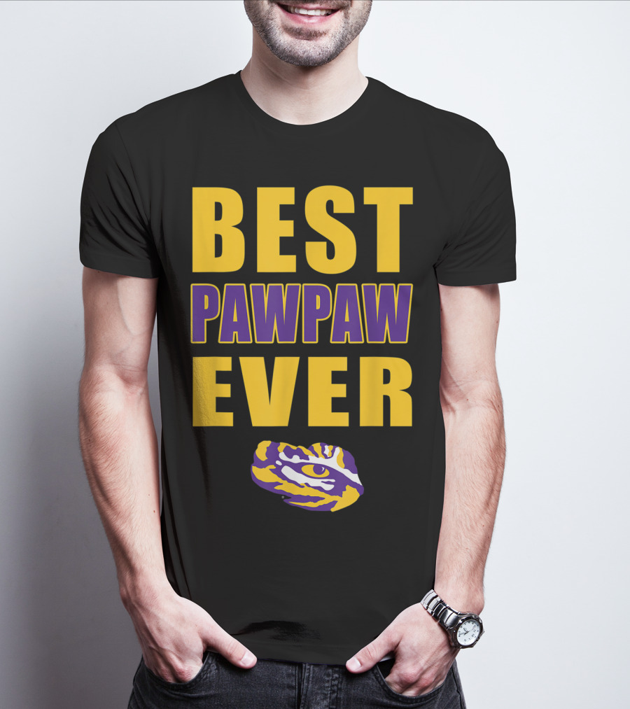 Best Pawpaw Ever LSU Tigers Fan T-Shirt