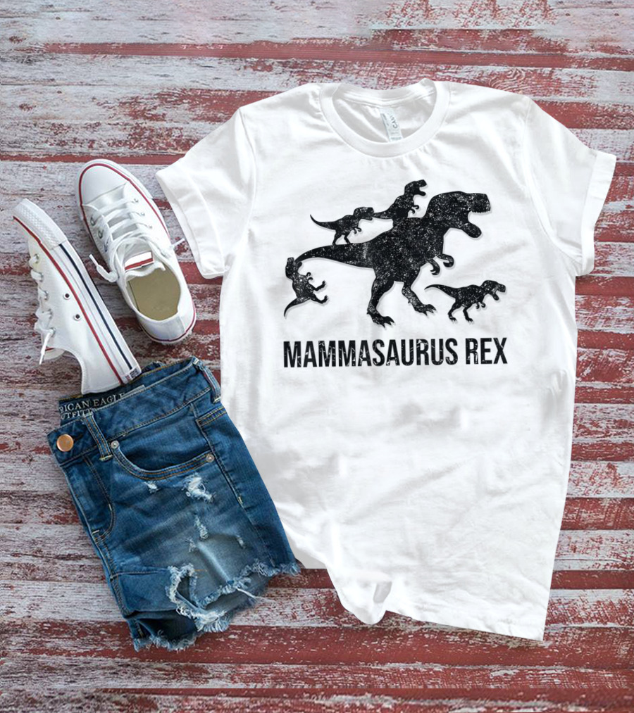Mammasaurus Rex Dinosaur Family T-Shirt