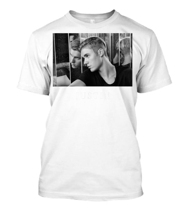 Justin Bieber Reflection Mirror Photography T-Shirt