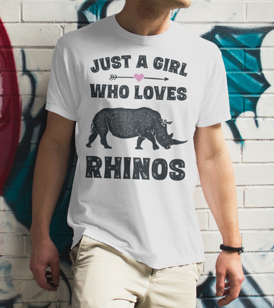 Just A Girl Who Loves Rhinos T-Shirt