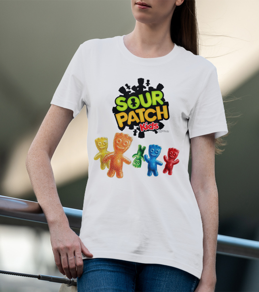 Sour Patch Kids Candy Colorful Characters T-Shirt