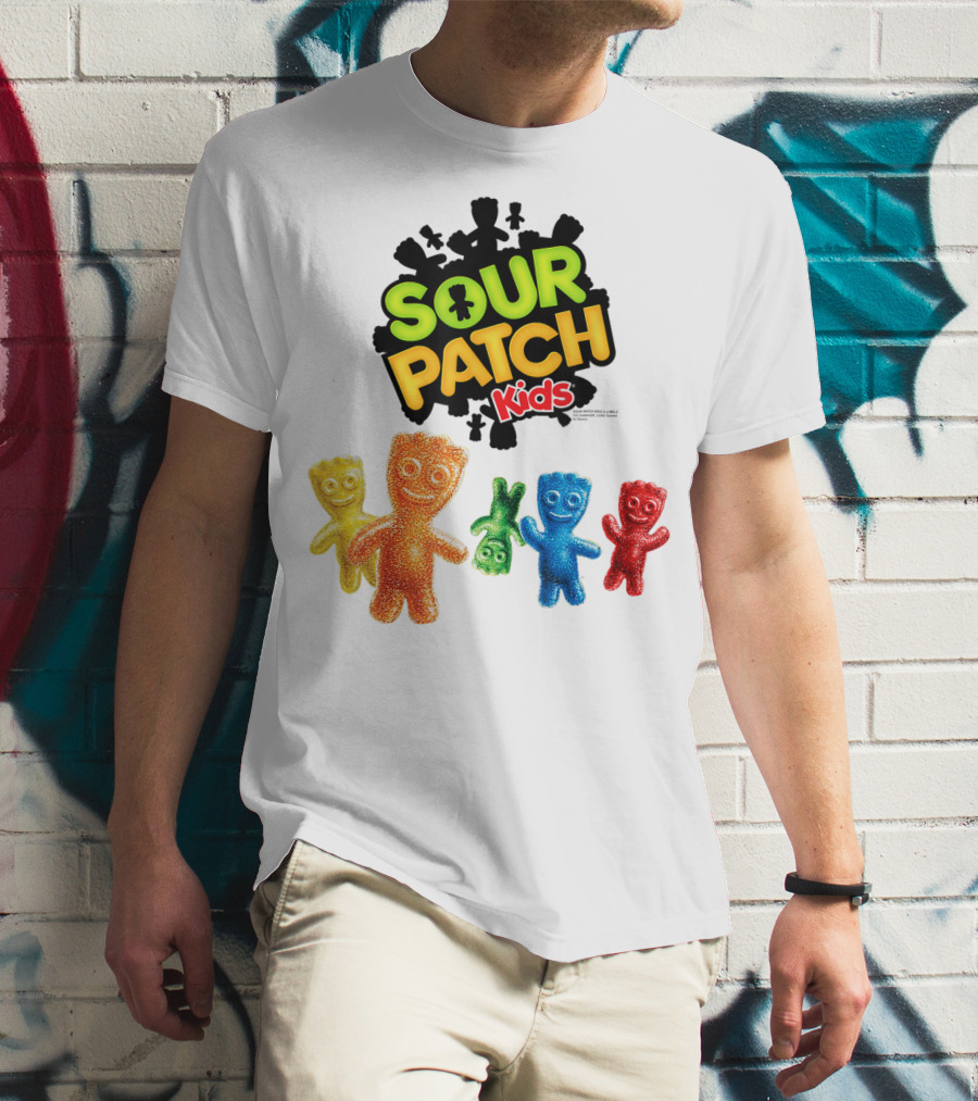 Sour Patch Kids Candy Colorful Characters T-Shirt