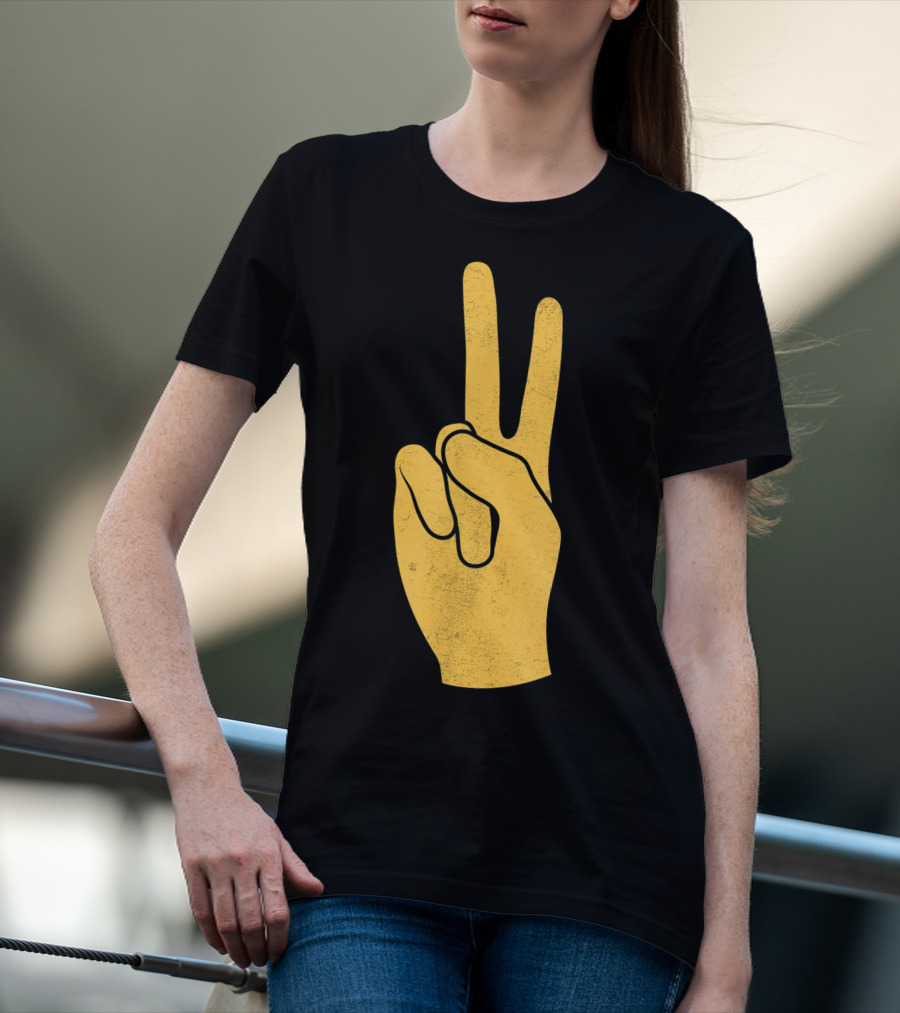 Southern California Victory Yellow Peace Sign T-Shirt