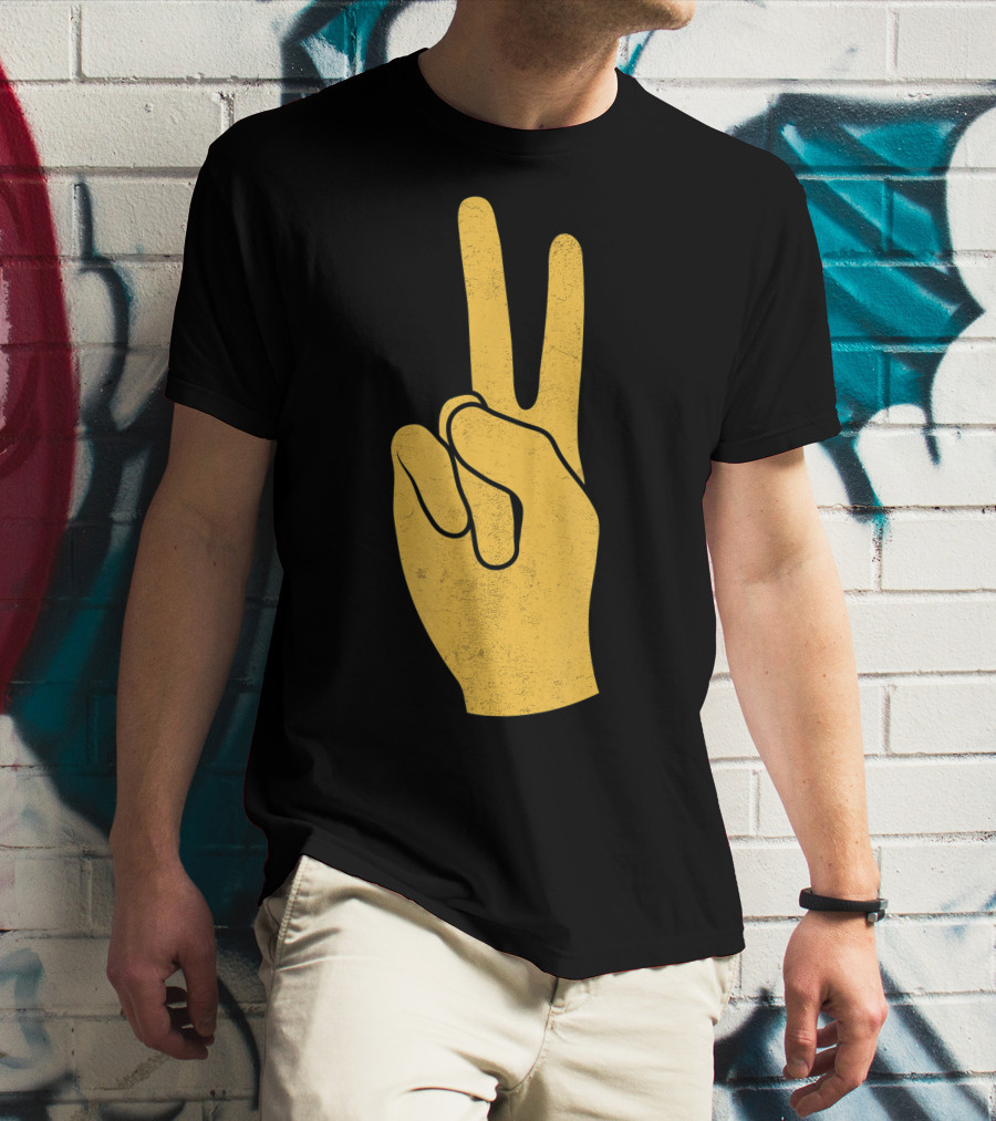 Southern California Victory Yellow Peace Sign T-Shirt