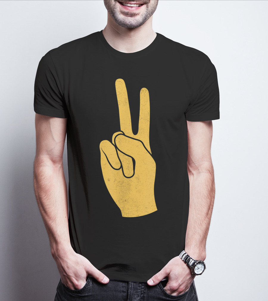Southern California Victory Yellow Peace Sign T-Shirt