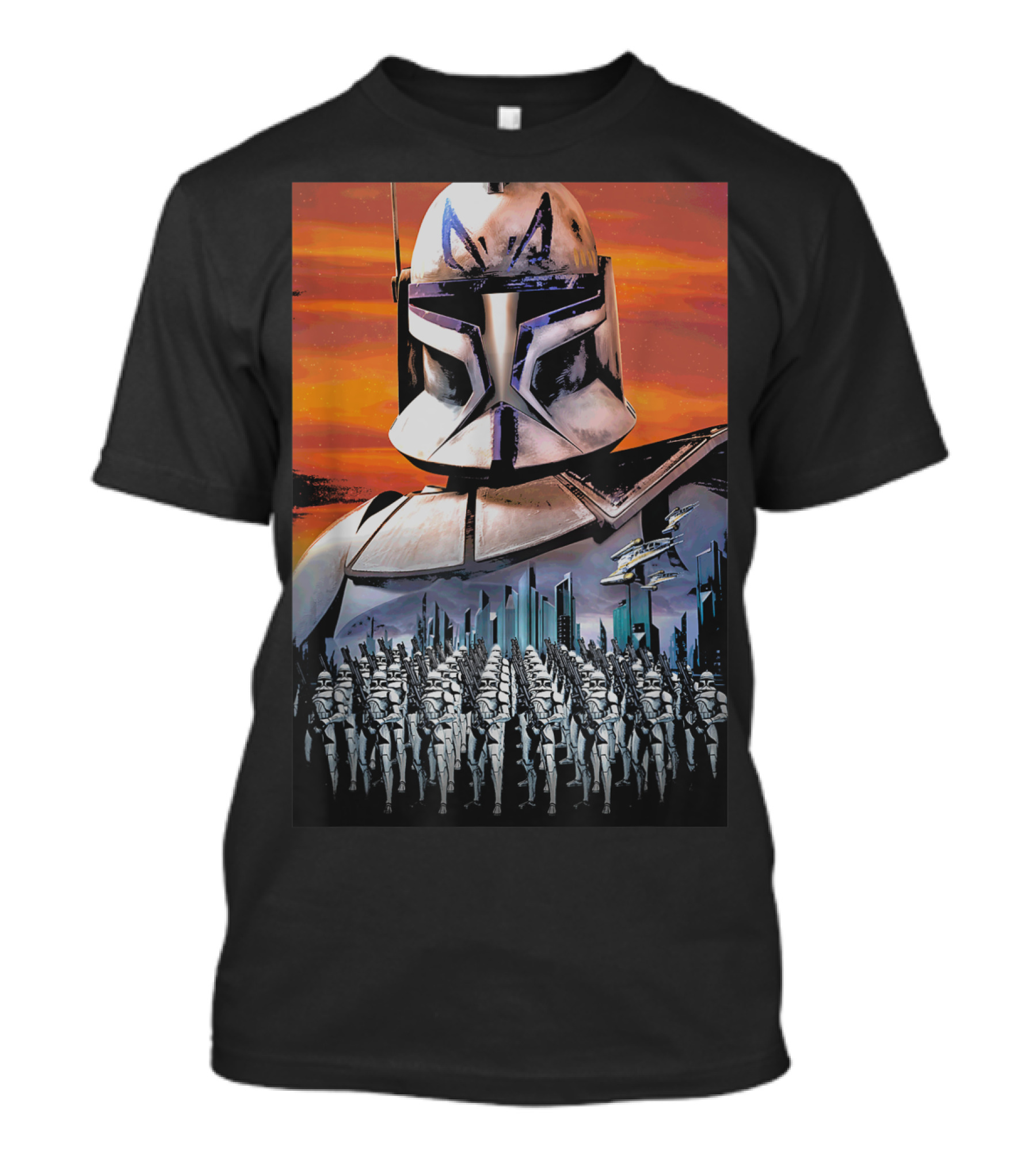Star Wars Clone Wars Captain Rex And Clone Trooper Army T-Shirt